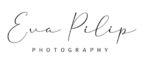 „Logo fotografky Eva Pilip – jemný elegantný dizajn pre rodinné, portrétne a biznis fotenie v Košiciach“
